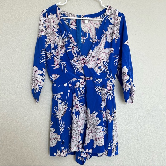 Yumi Kim Liz Romper in Tahiti Sunrise Royal Blue - Picture 2 of 10